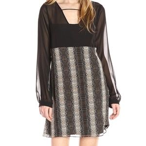 BCBG Generation NEW Black Women's Size XXS Printed